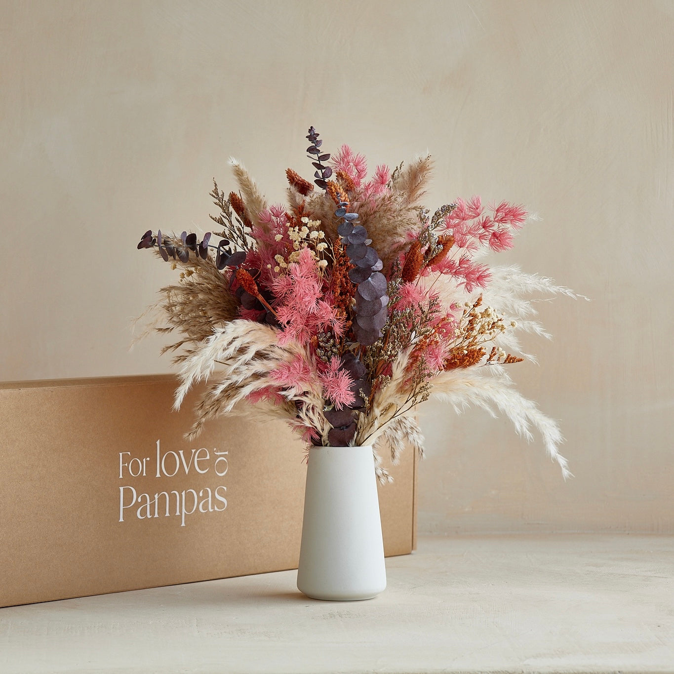 Fleurs Rose Dried Bouquet