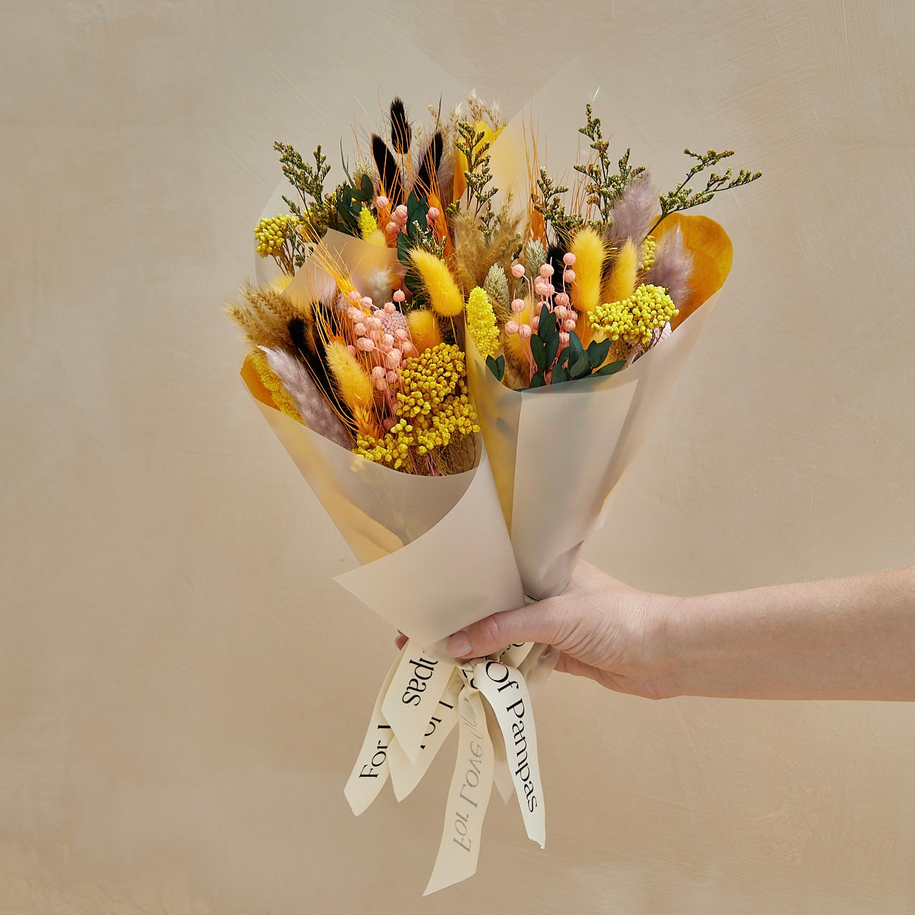 Small Dried Bouquet - Yellow