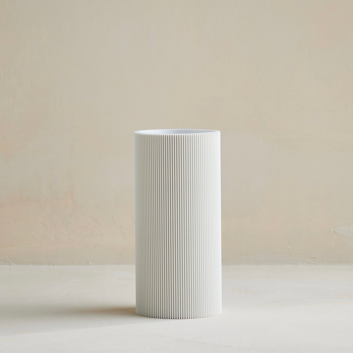 STRAIGHT | 3D-Print Vase | White