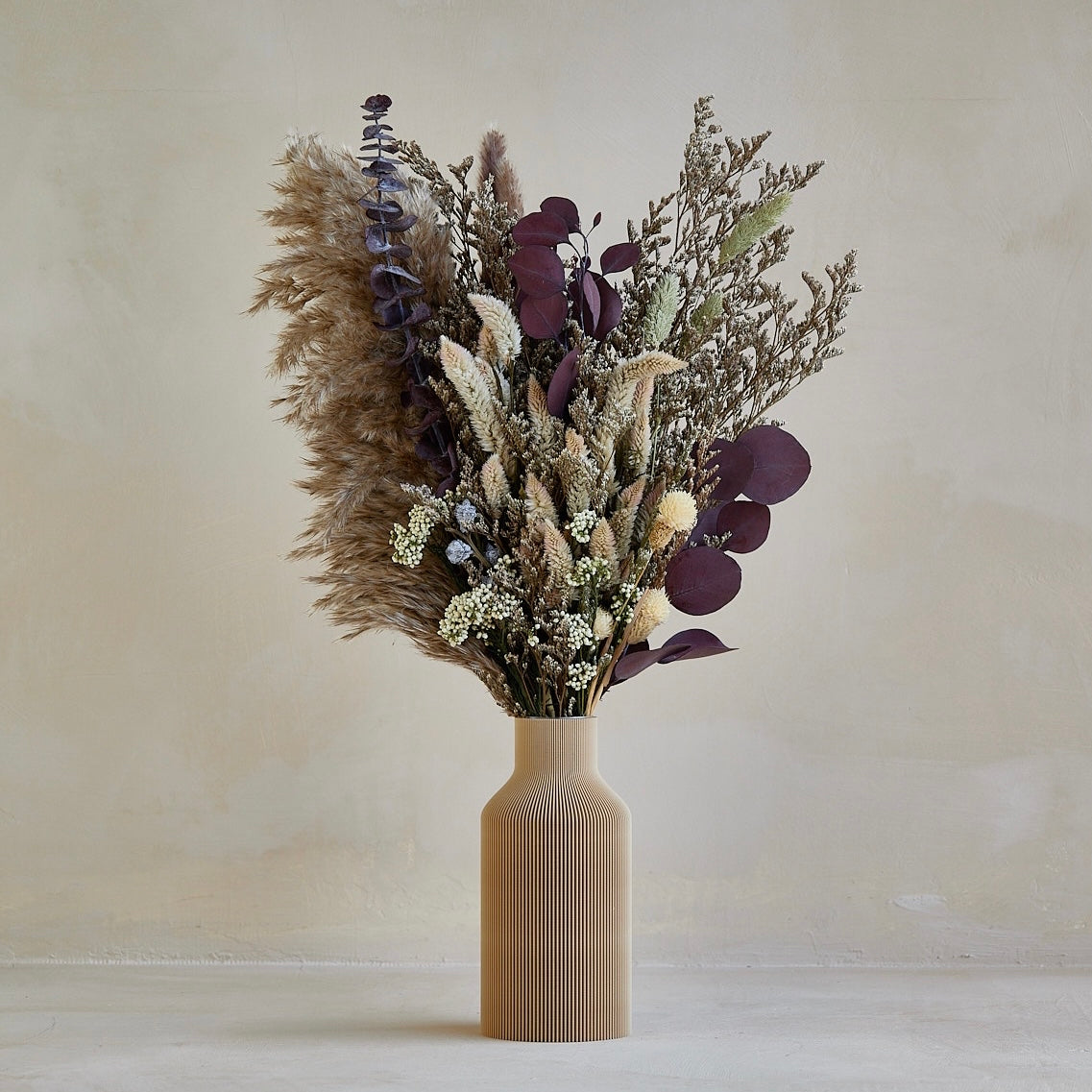 BOTTLE | 3D-Print Vase | Beige