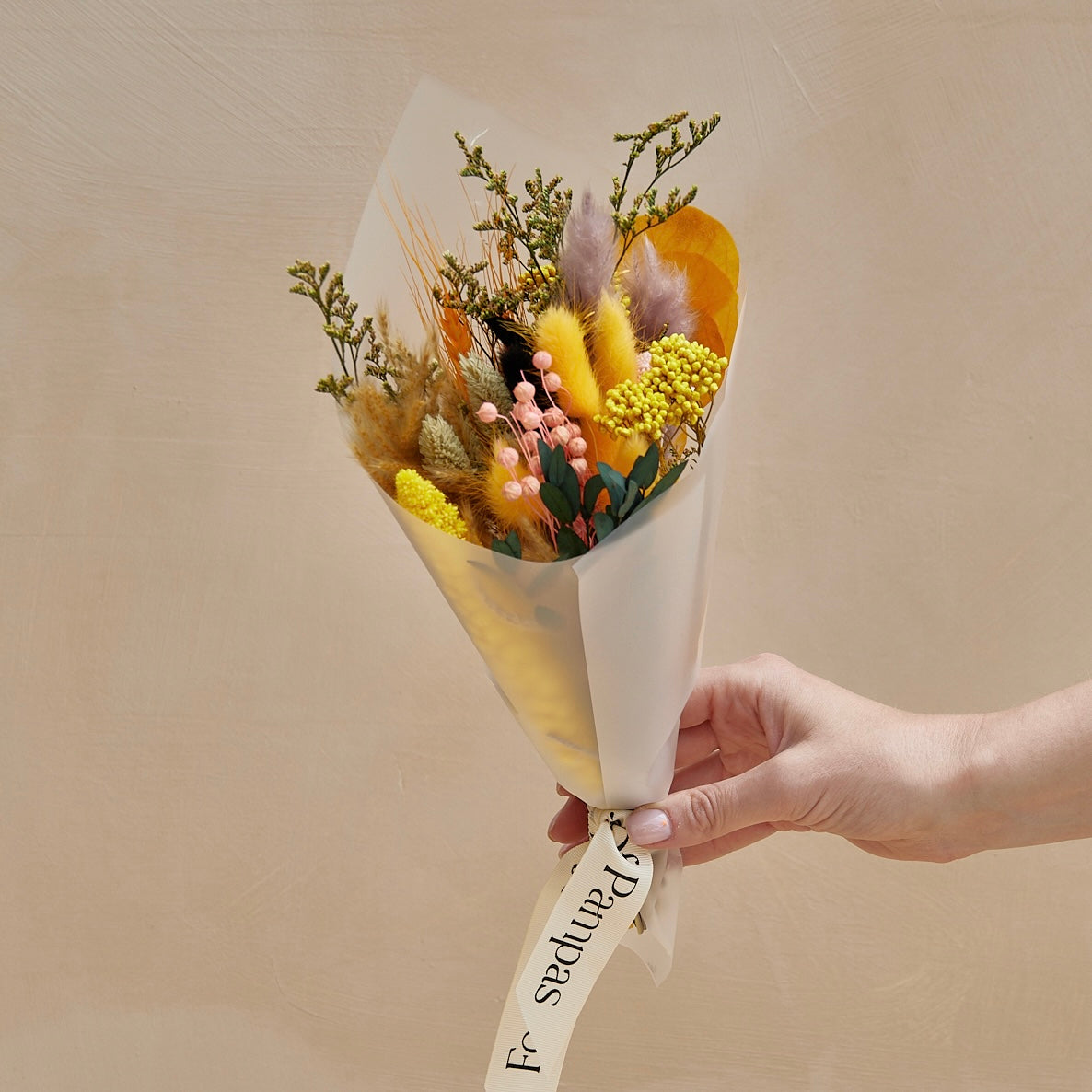 Small Dried Bouquet - Yellow