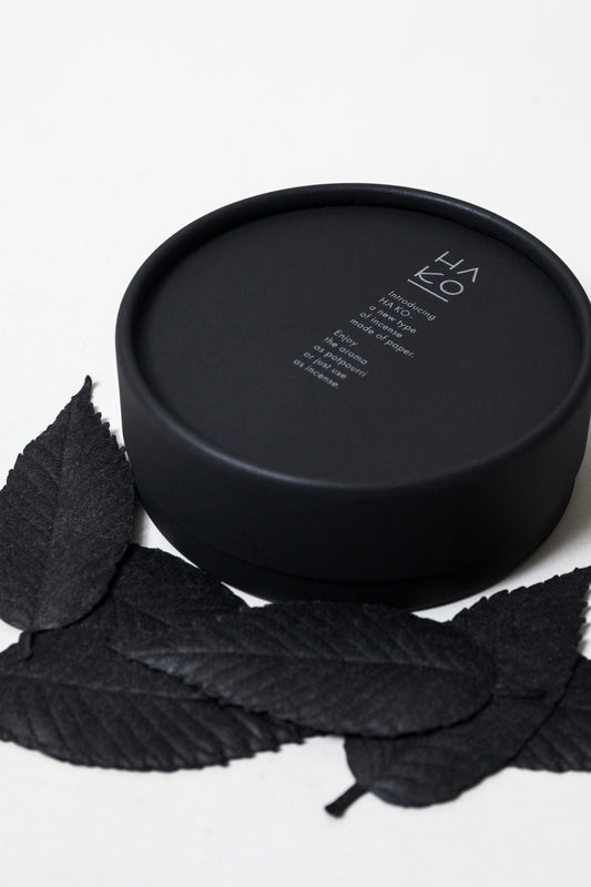 HA KO Paper Incense - Black, Set of 6 (Focus)