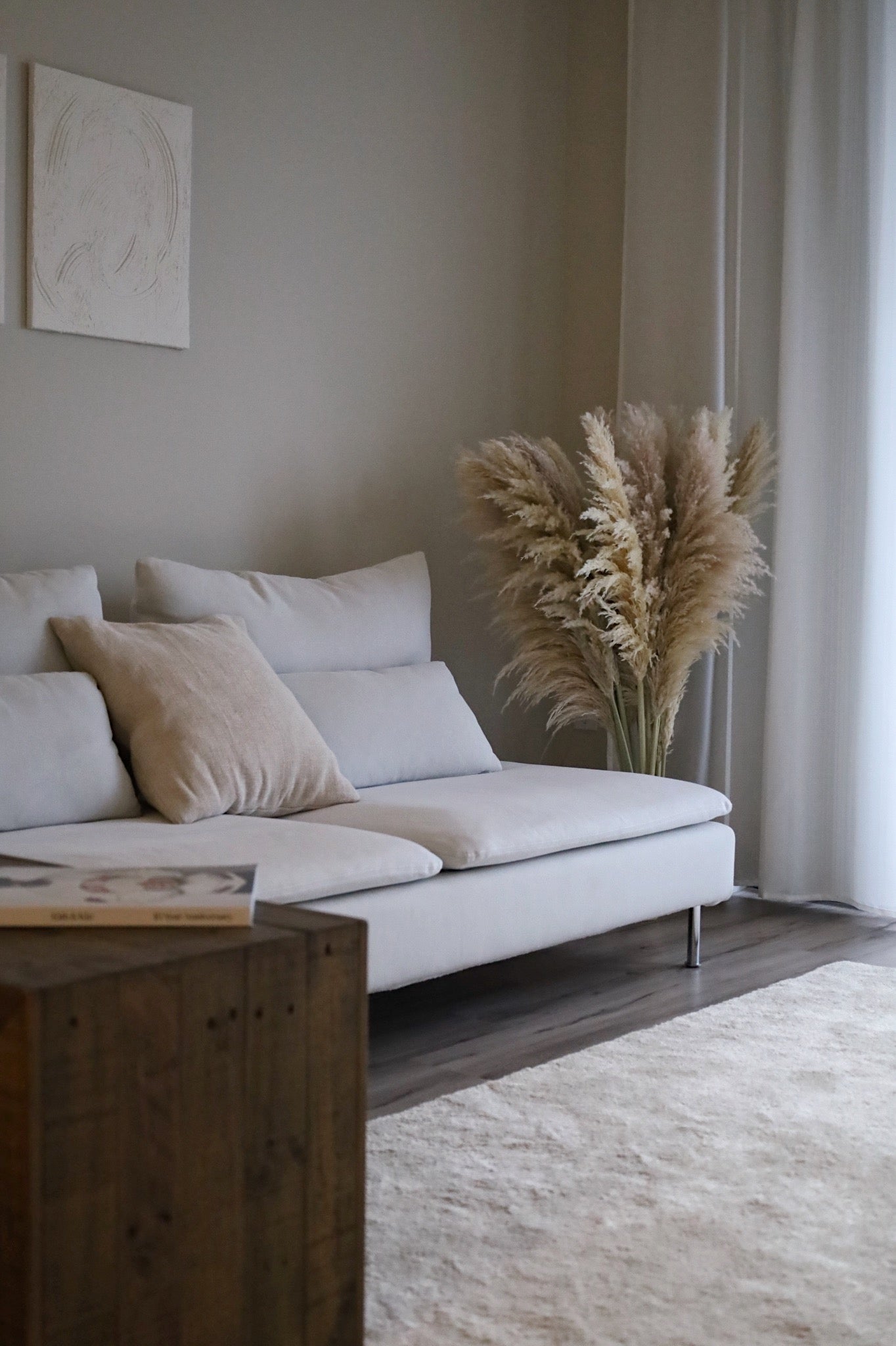 XL Pampas Grass - Beige (Set of 3)