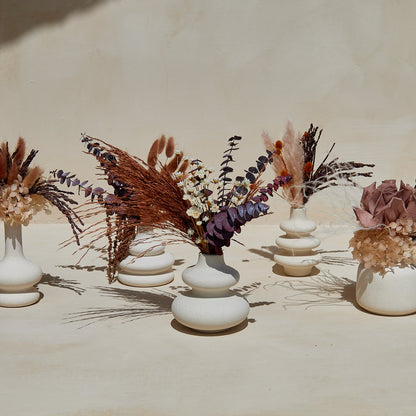 The Table Set (Set of 5 Preserved Centerpieces in Bud Vases)
