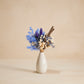 Azure Petit Bouquet in Mini Glazed Vase