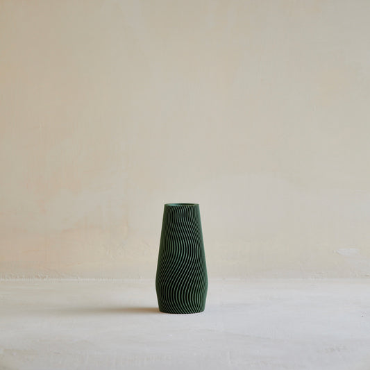 WAVE Vase 6" - Green