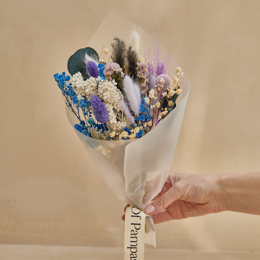 Small Dried Bouquet - Blue