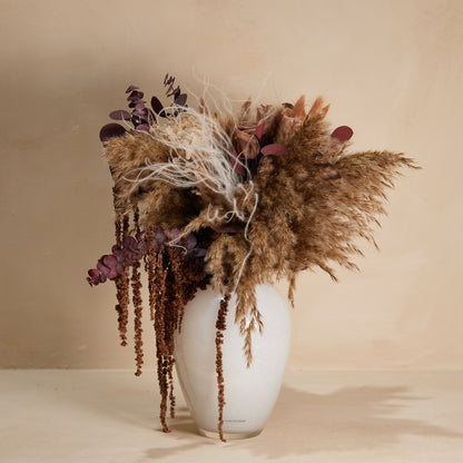 Truffle Preserved Flower Bouquet in Glass Vase
