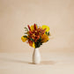 Amber Petit Bouquet in Mini Glazed Vase