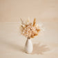 Linen Petit Bouquet in Mini Glazed Vase