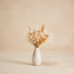 Linen Petit Bouquet in Mini Glazed Vase