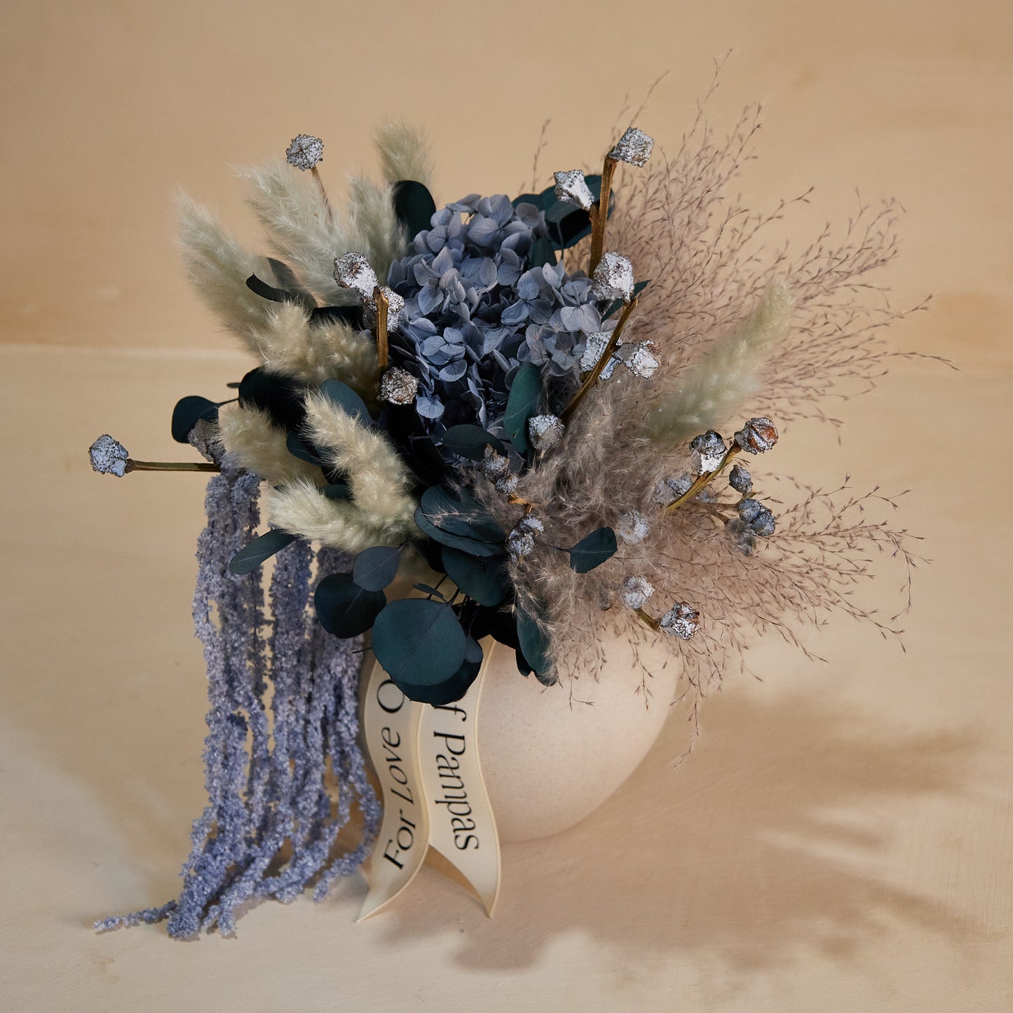 Slate Bouquet in Stone Vase
