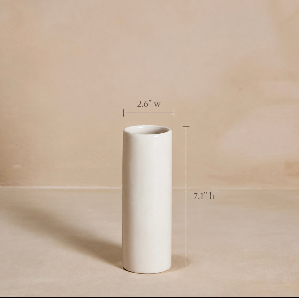 Bouquet Vase in Glazed Ceramics 7"