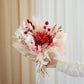Velour Bouquet in Glass Vase