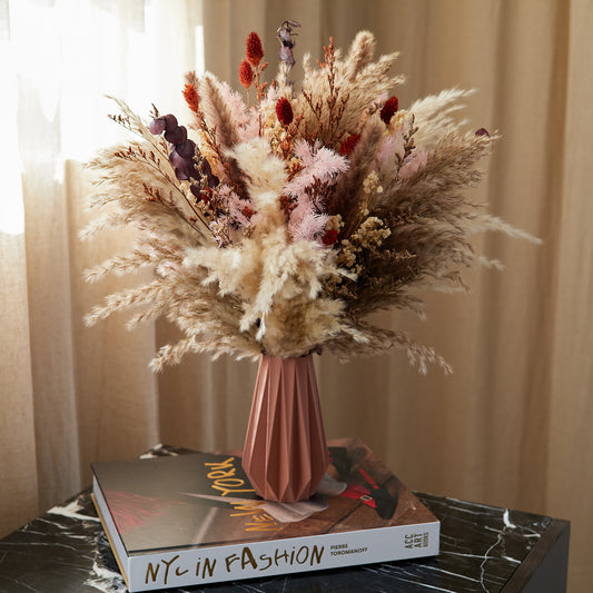 Fleurs Rose Bouquet with 3D Vase