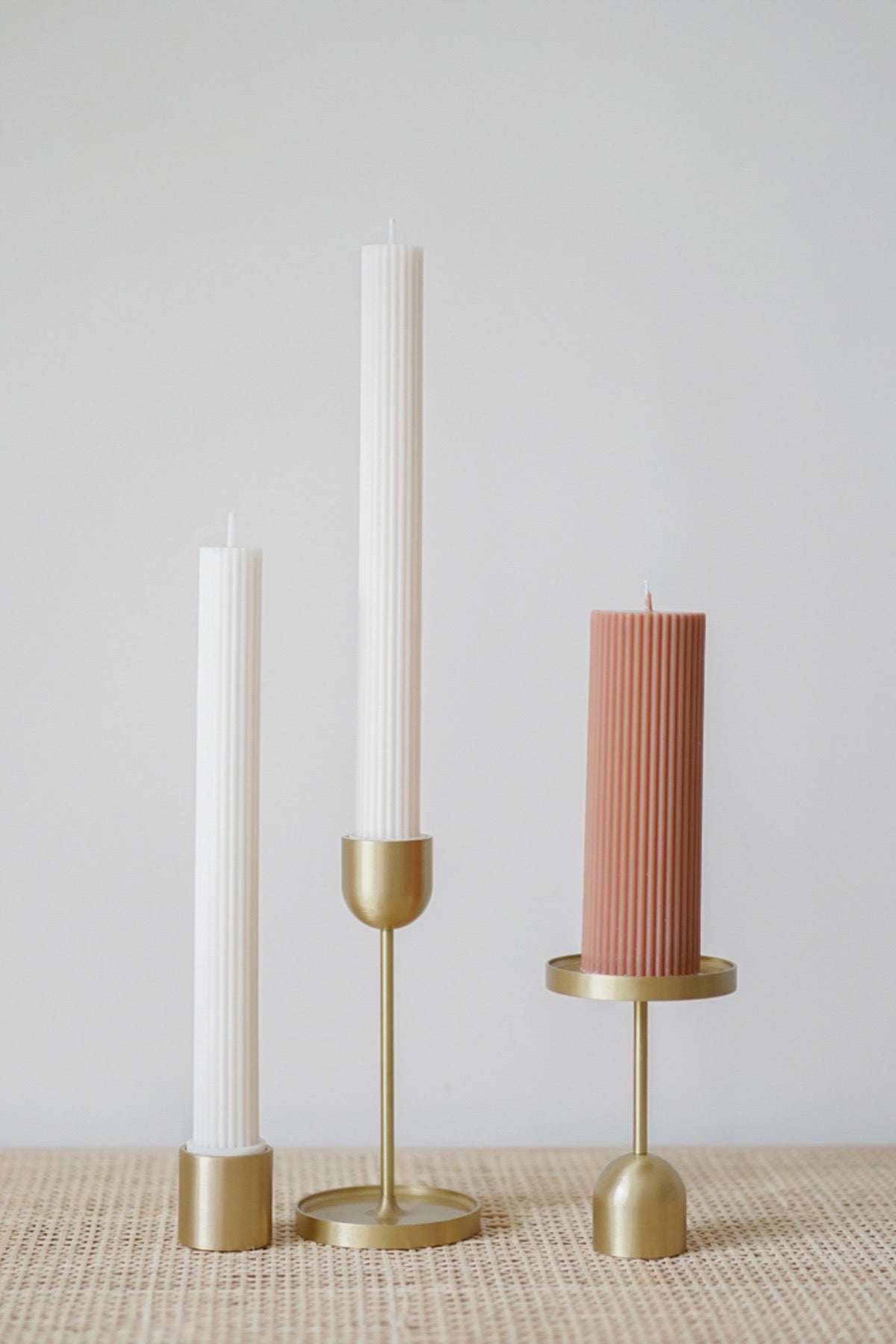 Wide Column Pillar Candle - Honey